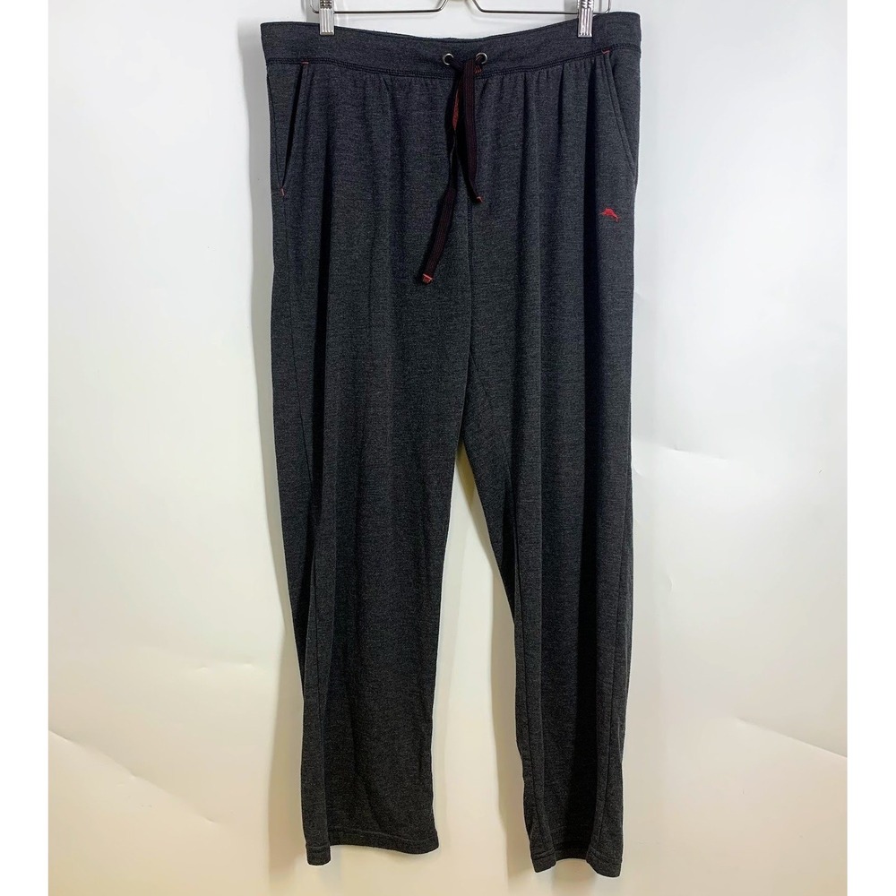 Tommy Bahama Mens Dark Gray Lounge Pants Drawstring Athletic Casual Size Large